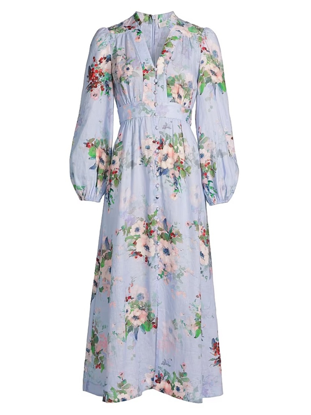 Zimmermann everly floral midi dress